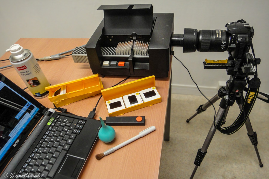 Banc de reproduction de diapositives 24x36