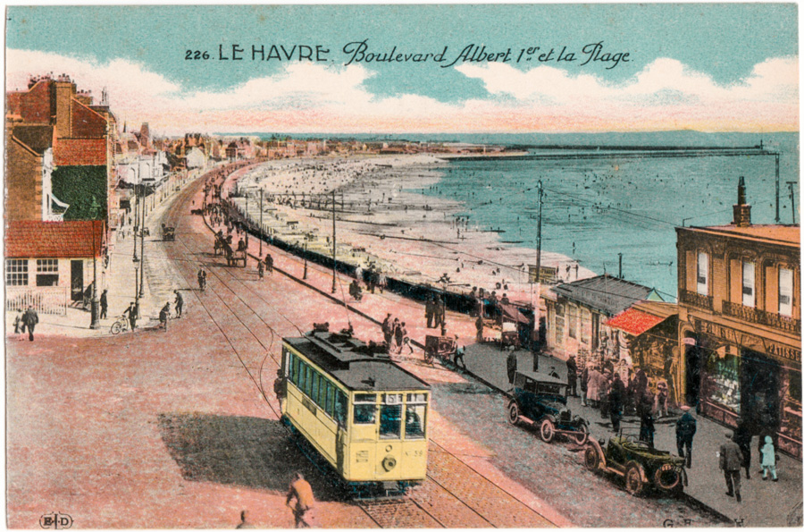 226. LE HAVRE. Boulevard Albert 1er et la Plage. - G.F.