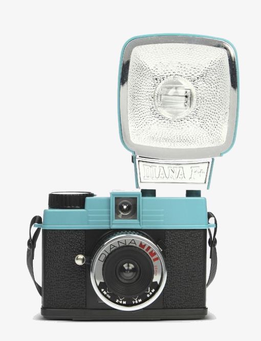 Diana mini 35mm et son flash Diana F+