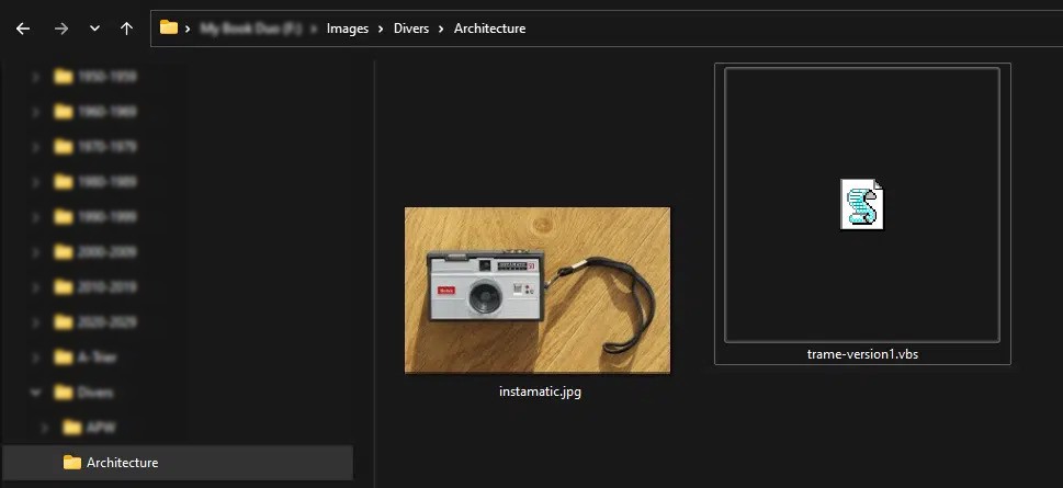 Ma structure et le VBScript sont prêts