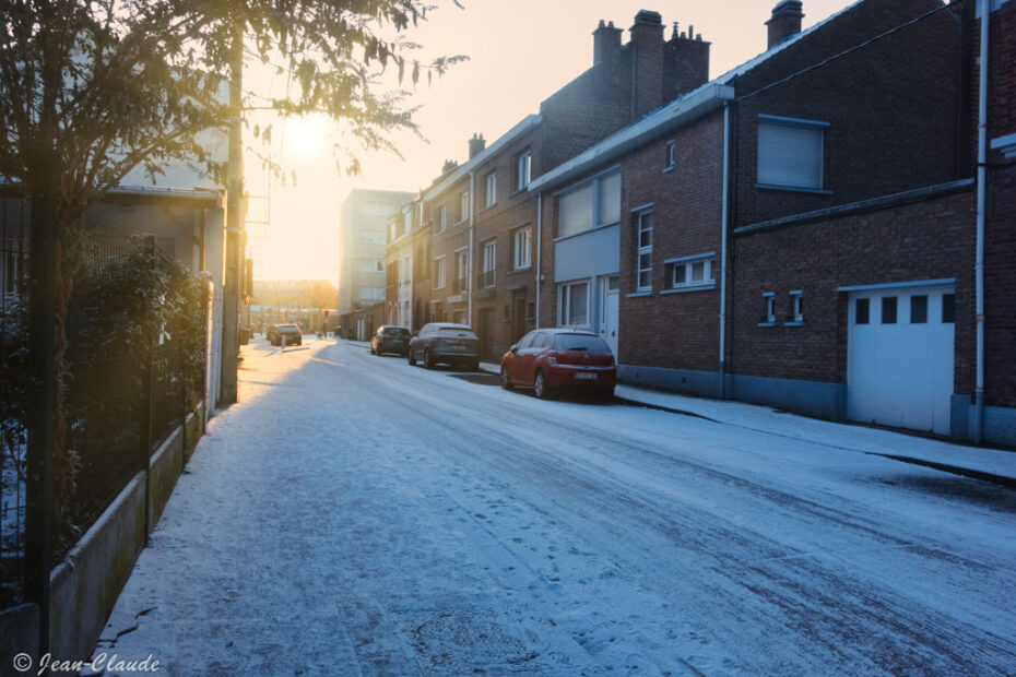 Rue Saint-Joseph enneigée - La Madeleine