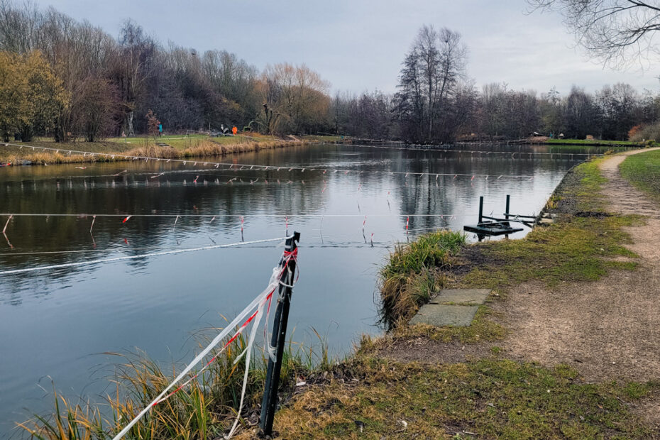 L'étang de Marquette en hiver