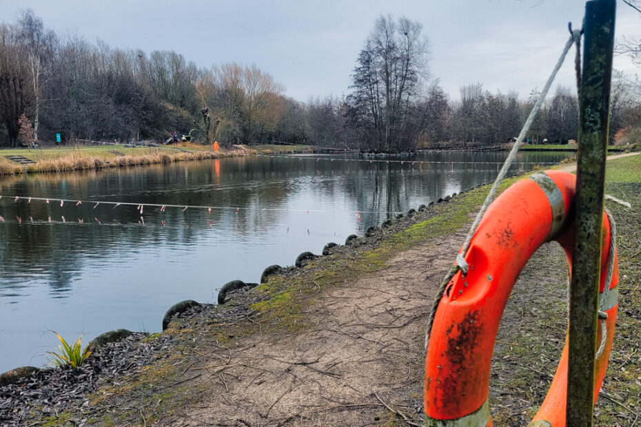 L'étang de Marquette en hiver